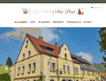 Tablet Screenshot of flairhotel-altepost.de